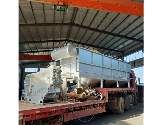 溶氣氣浮機(jī)+疊螺式污泥脫水機(jī)+除臭裝置，發(fā)往天津！