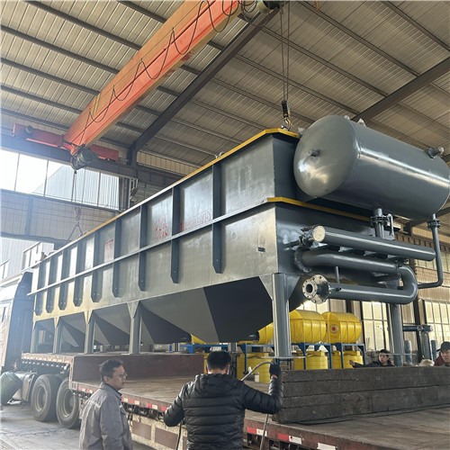 制衣污水處理定制1臺溶氣氣浮機完工發(fā)貨