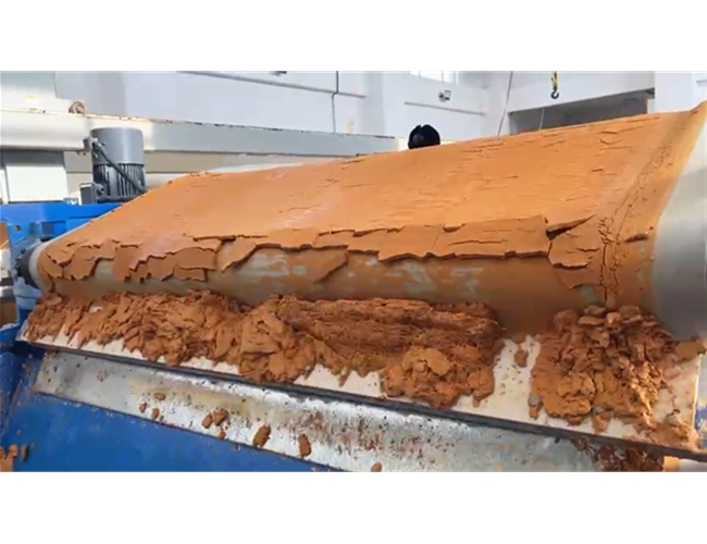 唐山客戶訂購橡膠帶式真空過濾機(jī)用于硫酸鈣脫水